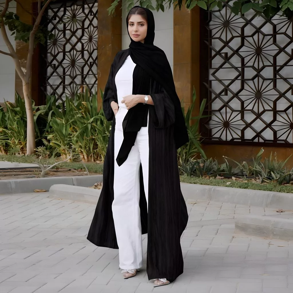 abaya, open abaya, cardigan robe