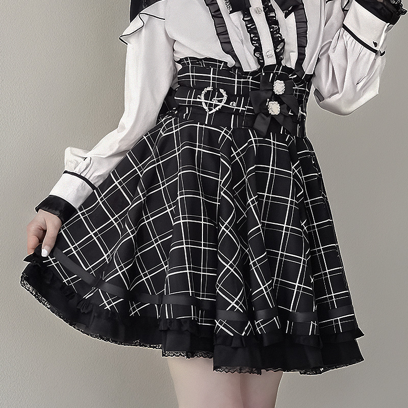 jupe taille haute, jupe à nœud, jupe japonaise